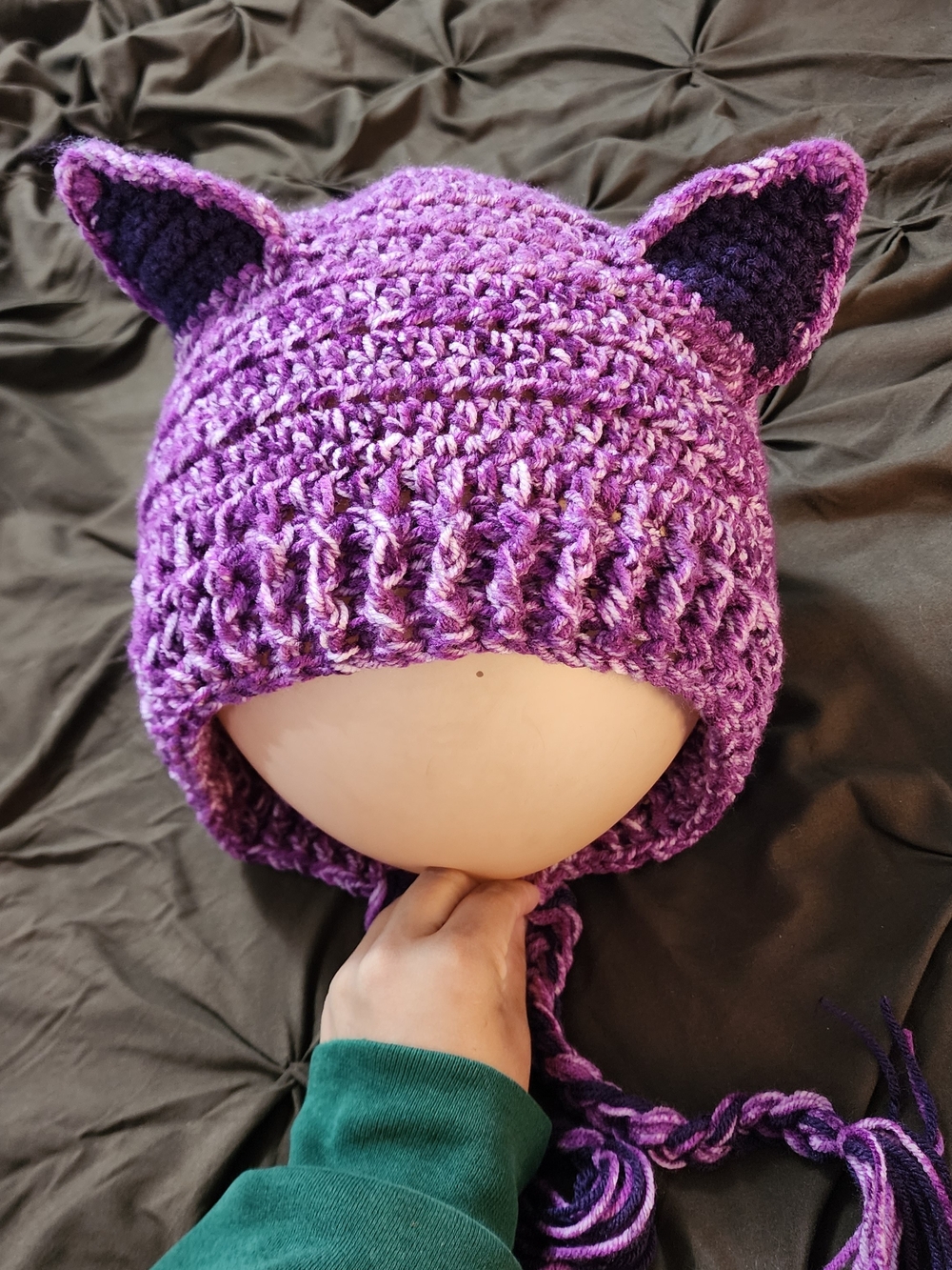 Purple Cat Ear Hat